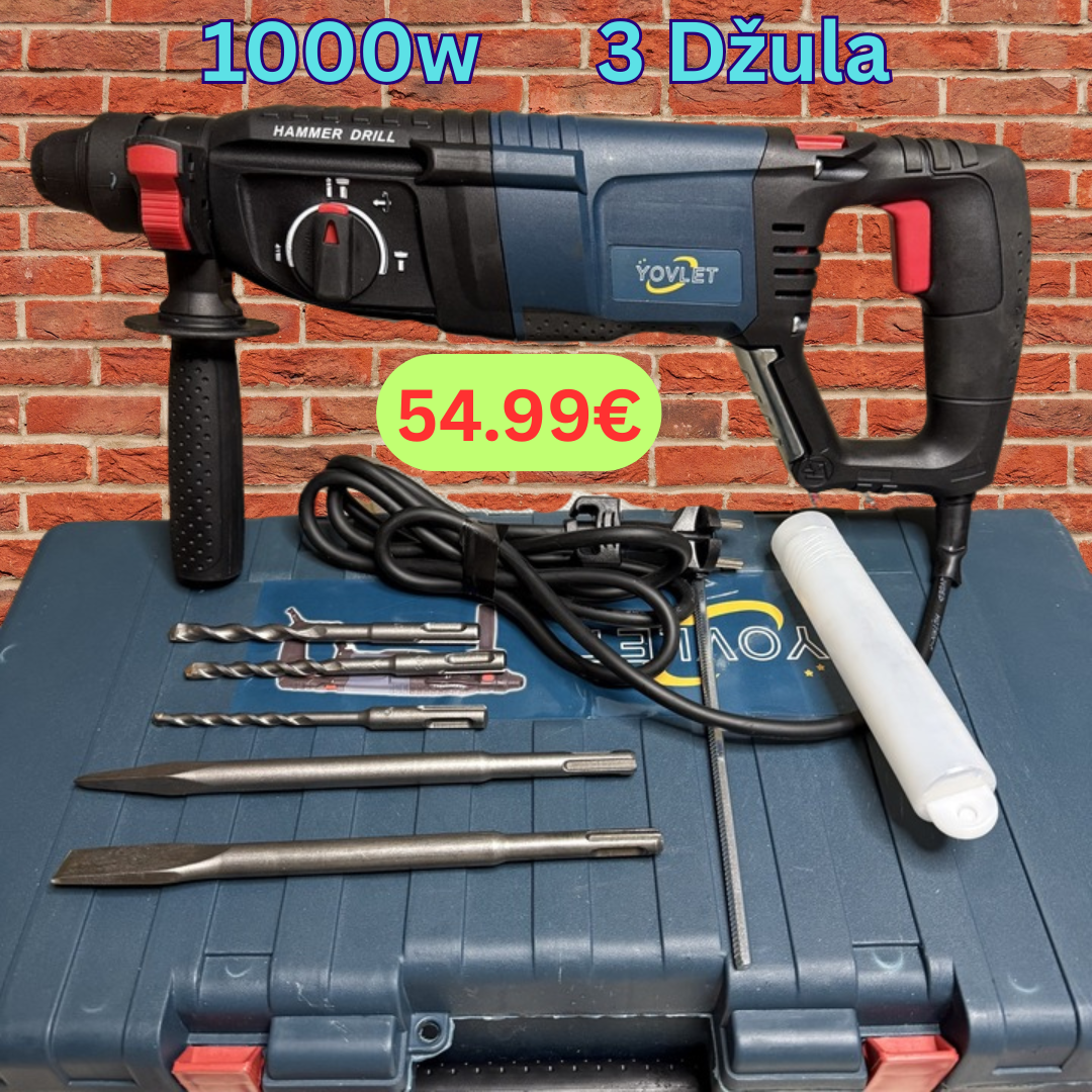 Yovlet bušilica 1000 W 3 Džula
