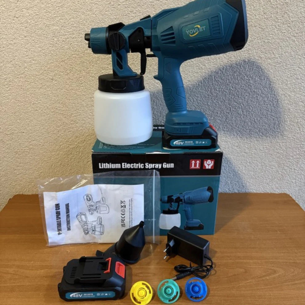 Akumulatorski pistolj za farbanje sa 2 Baterije od 48V