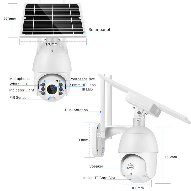 Solarna rotirajuca SIM kamera