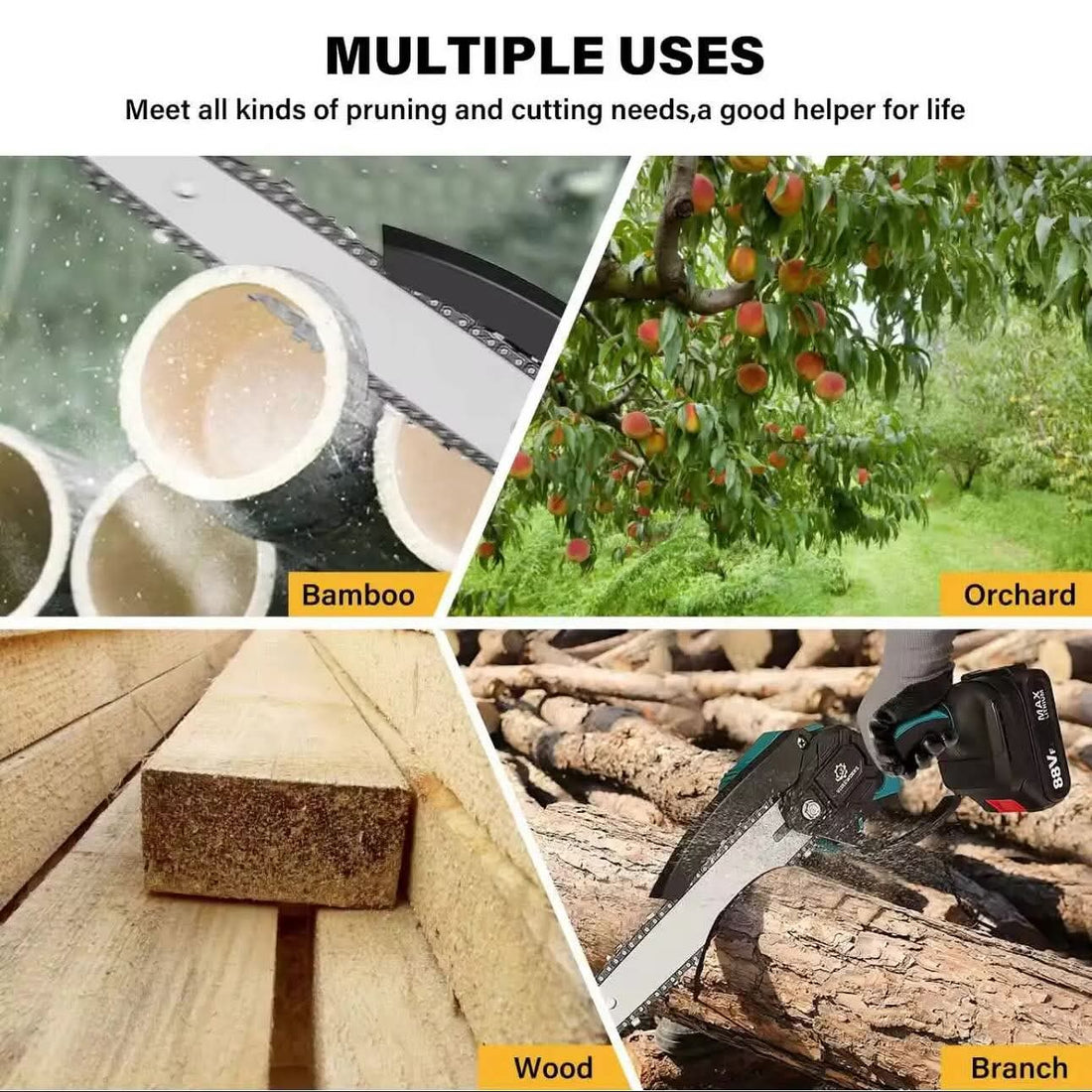 Aku ručna testera + dve baterije 68v 10.0 Ah