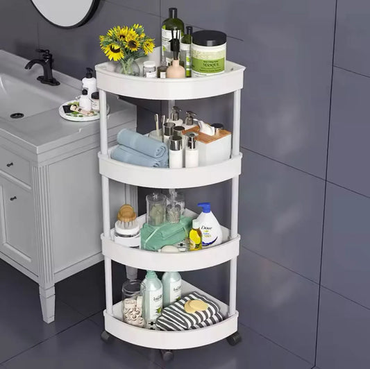 Prenosiva ugaona polica na 4 nivoa