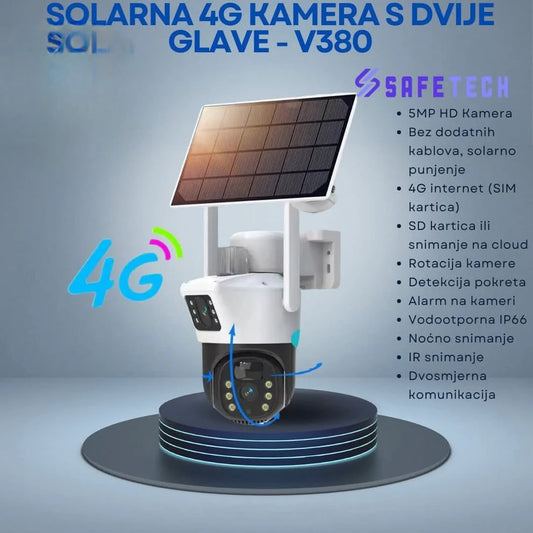 SOLARNA 4G KAMERA S DVA SOČIVA 4+4MP