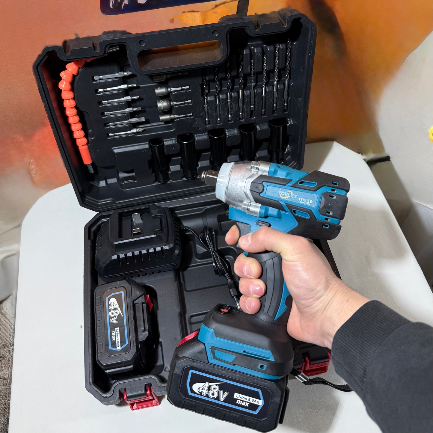 Aku udarni odvijač 48V 6Ah - 15 AH – komplet sa koferom 2 MODELA