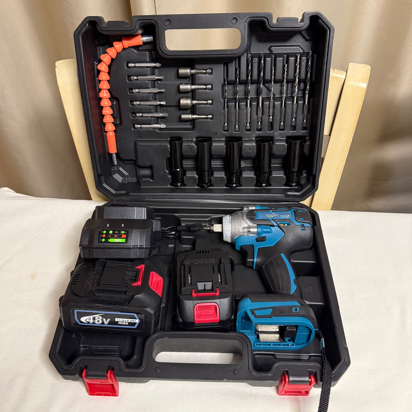 Aku udarni odvijač 48V 6Ah - 15 AH – komplet sa koferom 2 MODELA