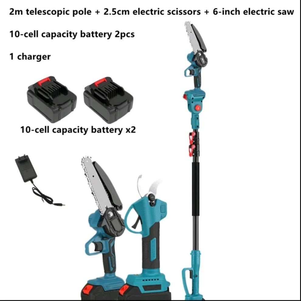 Aku set makaze, aku šega i teleksop 2m sa dvije baterije od 36V(4Ah)