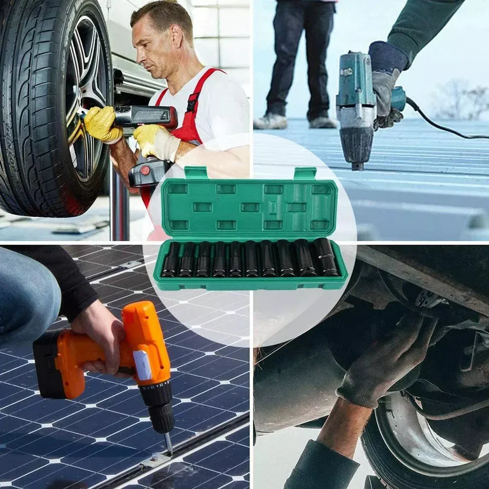 Komplet dubokih nasadnih ključeva (gedora) u praktičnom plastičnom koferu