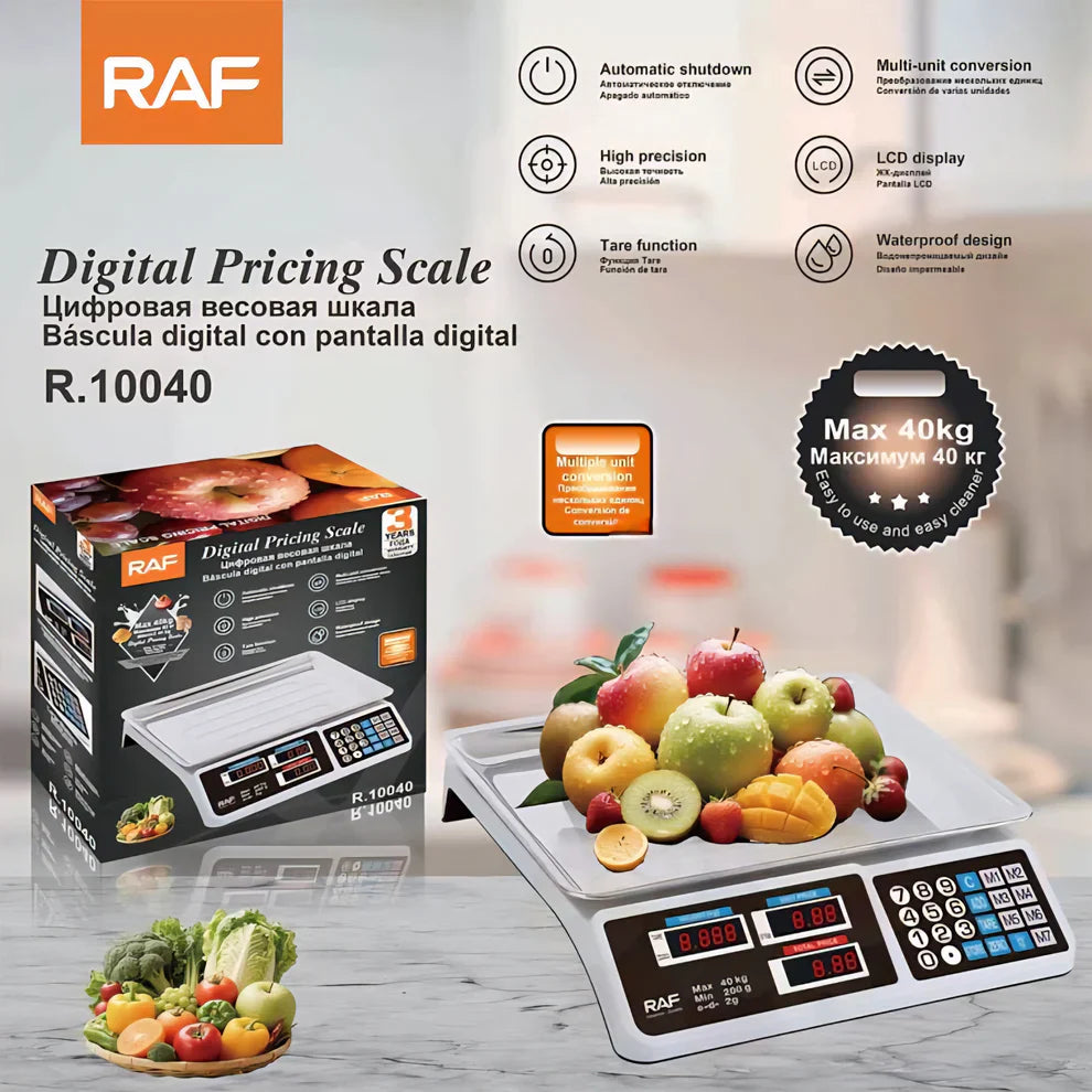 RAF – Profesionalna Digitalna Vaga sa Ekranom (do 40 kg)