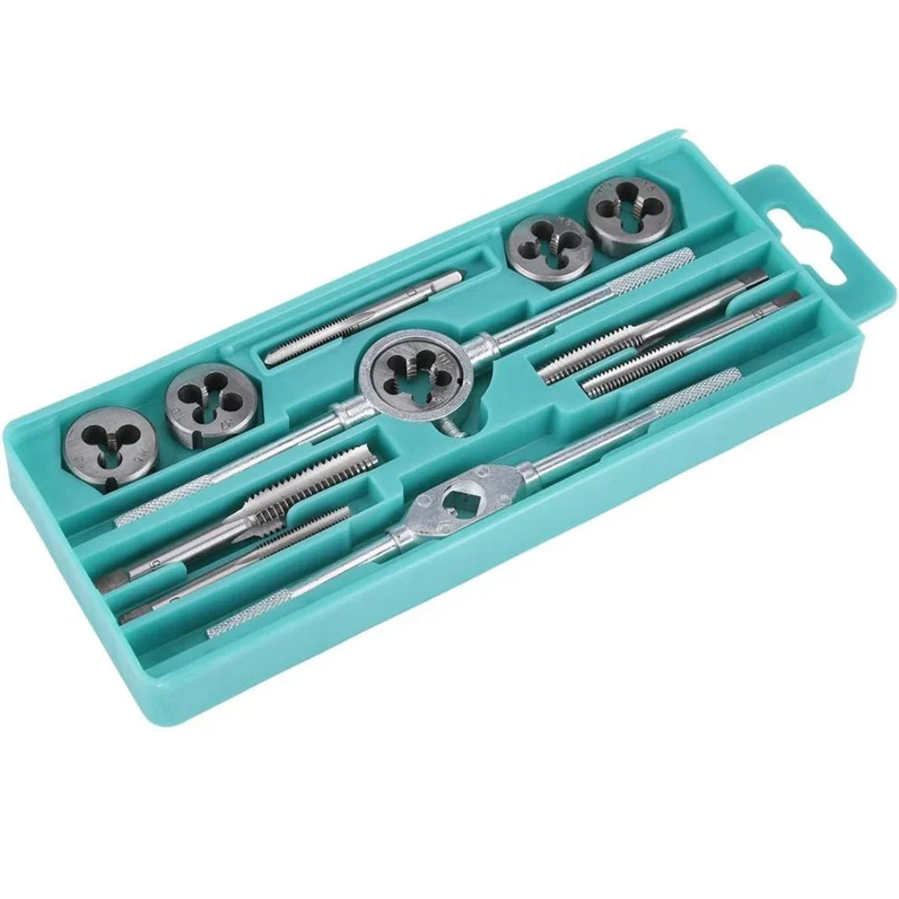 12-dijelni Set za Narezivanje Navoja – Tap & Die Set (M6–M12)
