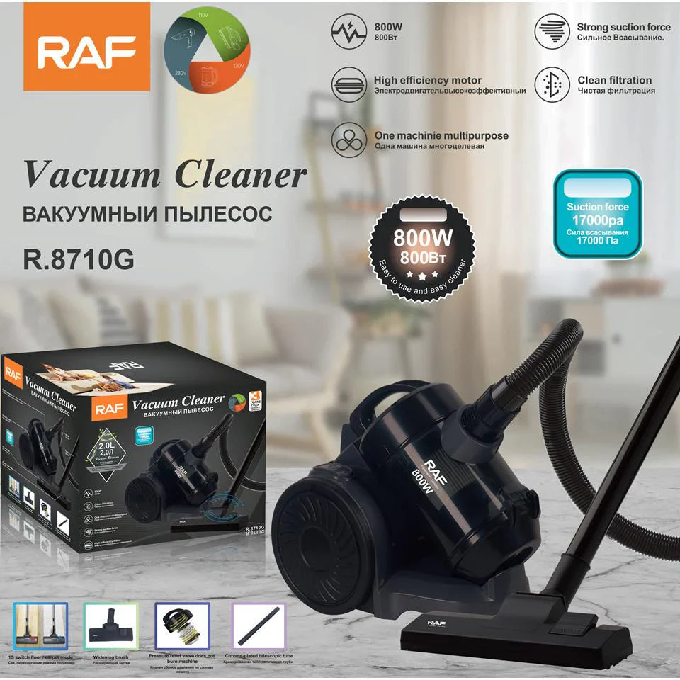RAF Usisivač – 800W, 17000Pa Snaga Usisavanja, 2L Kapacitet